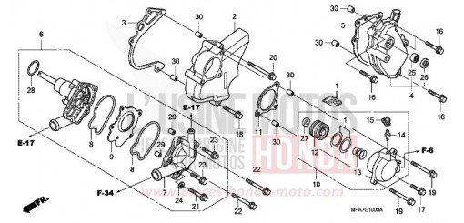 WATER PUMP CBF10007 de 2007